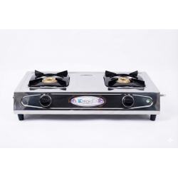 KTECH STAINLESS STEEL LPG GAS STOVE 2 BURNER