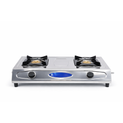 STAINLESS STEEL LPG GAS STOVE 2 BURNER