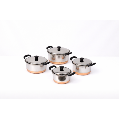 STAINLESS STEEL COOKING POT 4 PCS SET