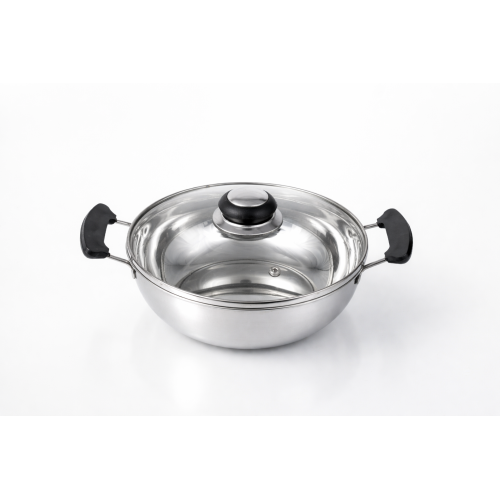 KTECT STAINLESS STEEL - ITALIAN KADAI (GLASS LID) KTECT STAINLESS STEEL - ITALIAN KADAI (GLASS LID)