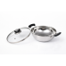 KTECT STAINLESS STEEL - ITALIAN KADAI (GLASS LID) KTECT STAINLESS STEEL - ITALIAN KADAI (GLASS LID)