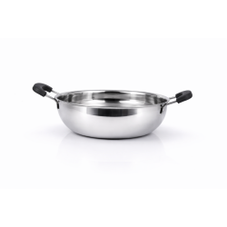 KTECH STAINLESS STEEL LOTUS KADAI 22 CM