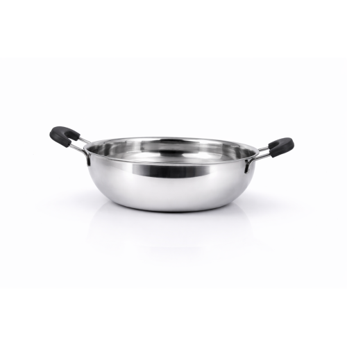 KTECH STAINLESS STEEL LOTUS KADAI 22 CM
