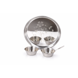 KTECH STAINLESS STEEL 4 PCS THALI SET