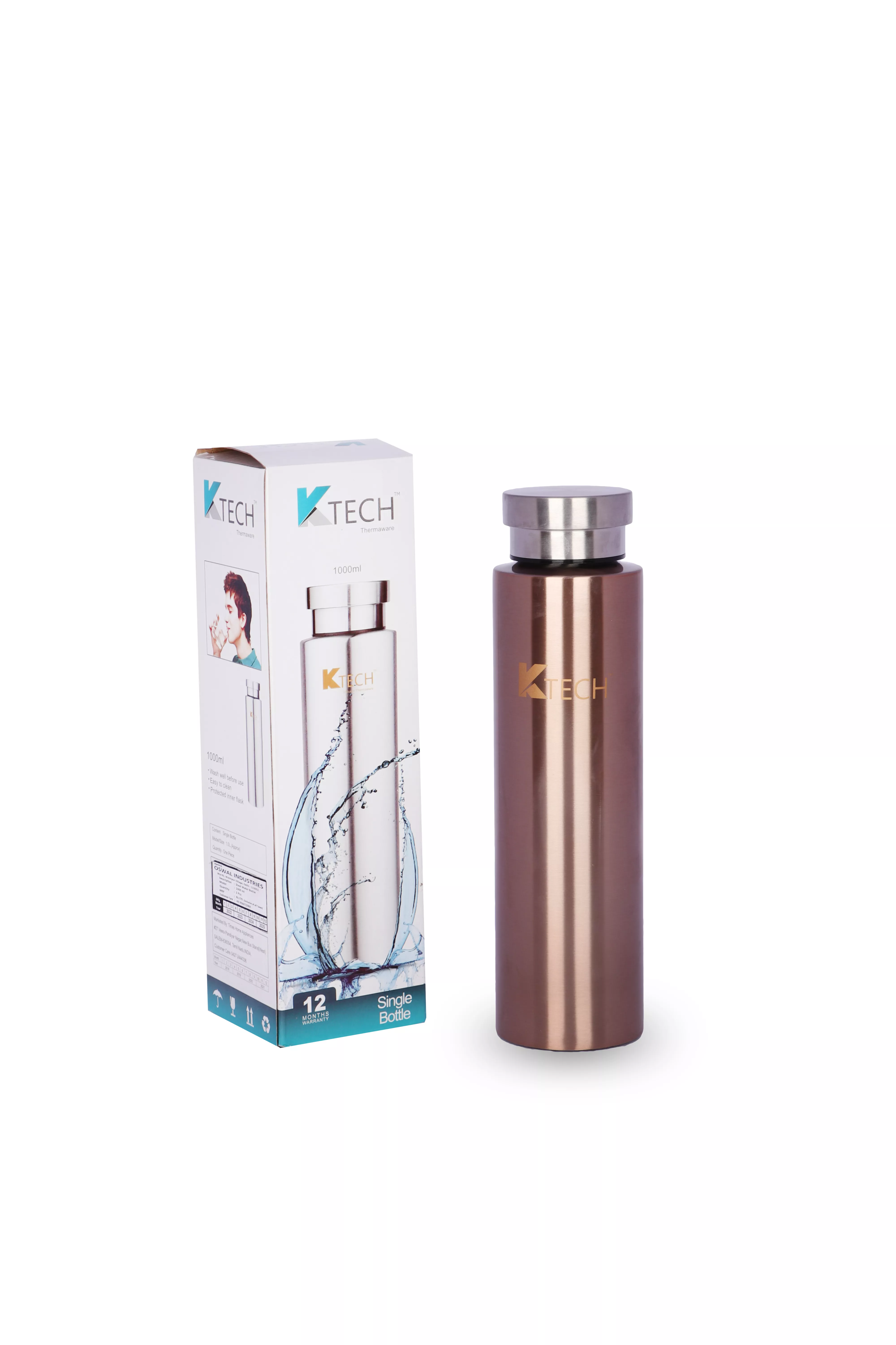 KTECH BOTTLE 750ML COPPER COLOUR