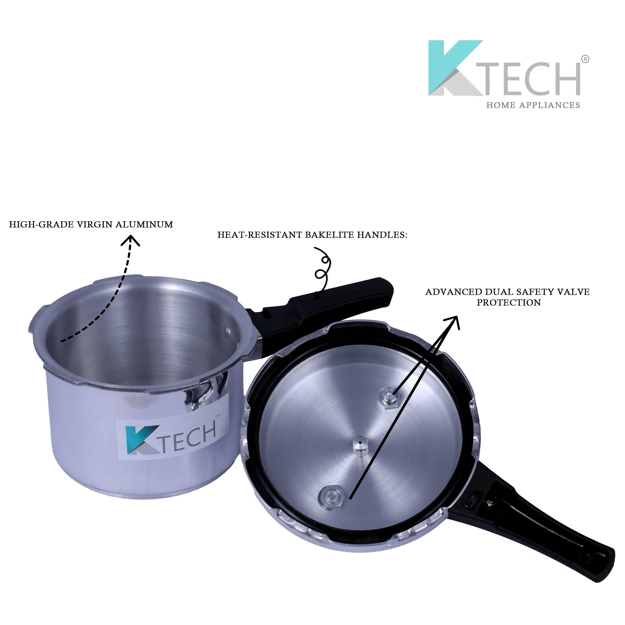 KTECH PREMIUM 3 LITRE COOKER (GOLD)