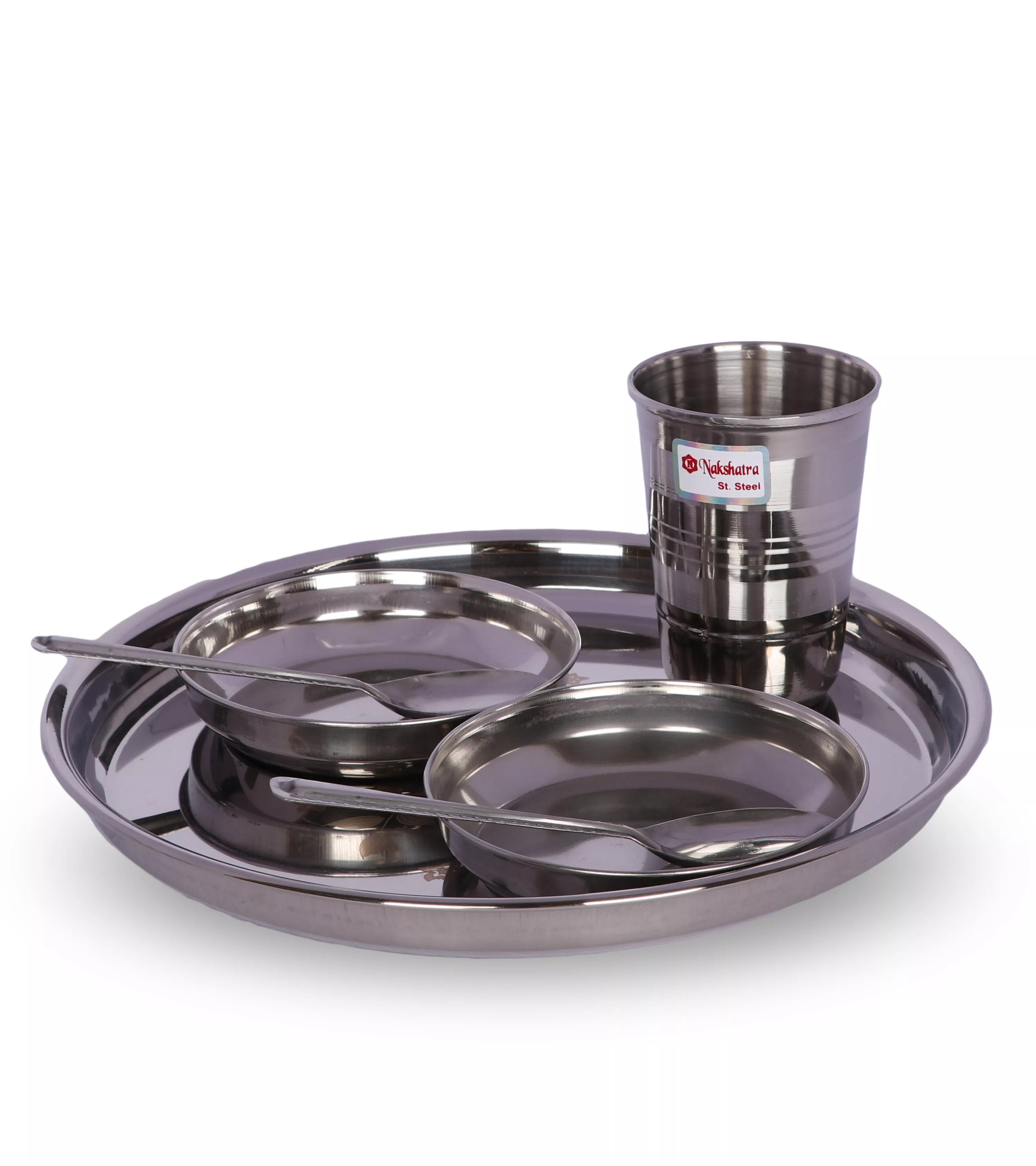 KTECH STEEL THALI SET 7PCS